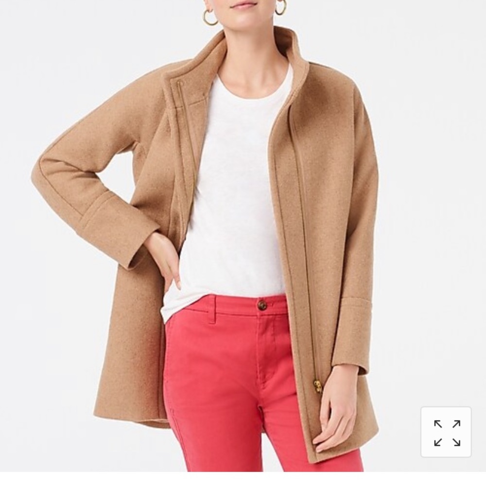 J Crew Camel Coat Size 00/XS
